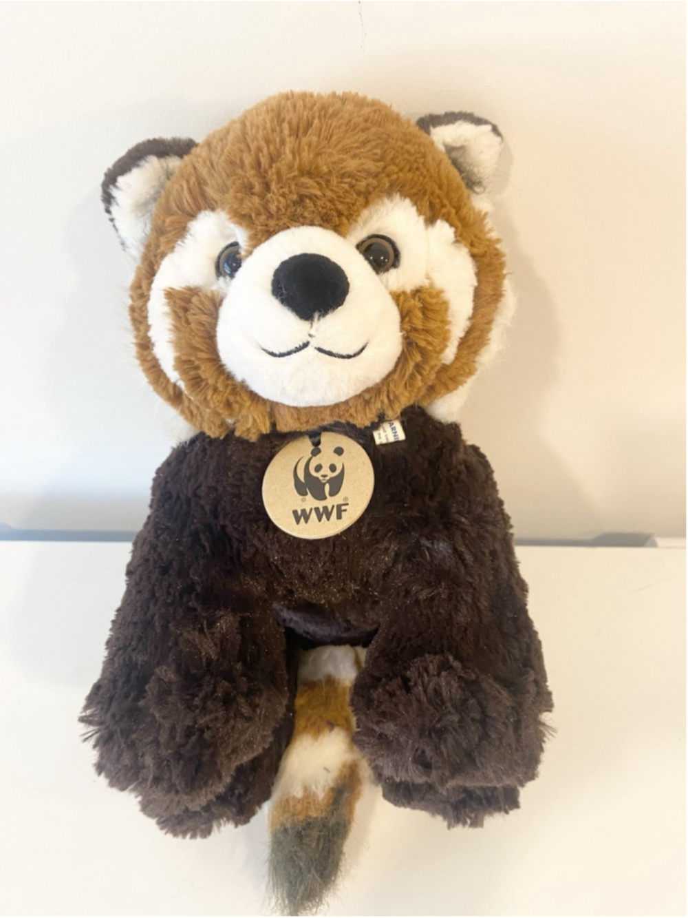 Build-A-Bear Workshop WWF Red Panda Plush Collectibear 2013 Wood Tag Retired